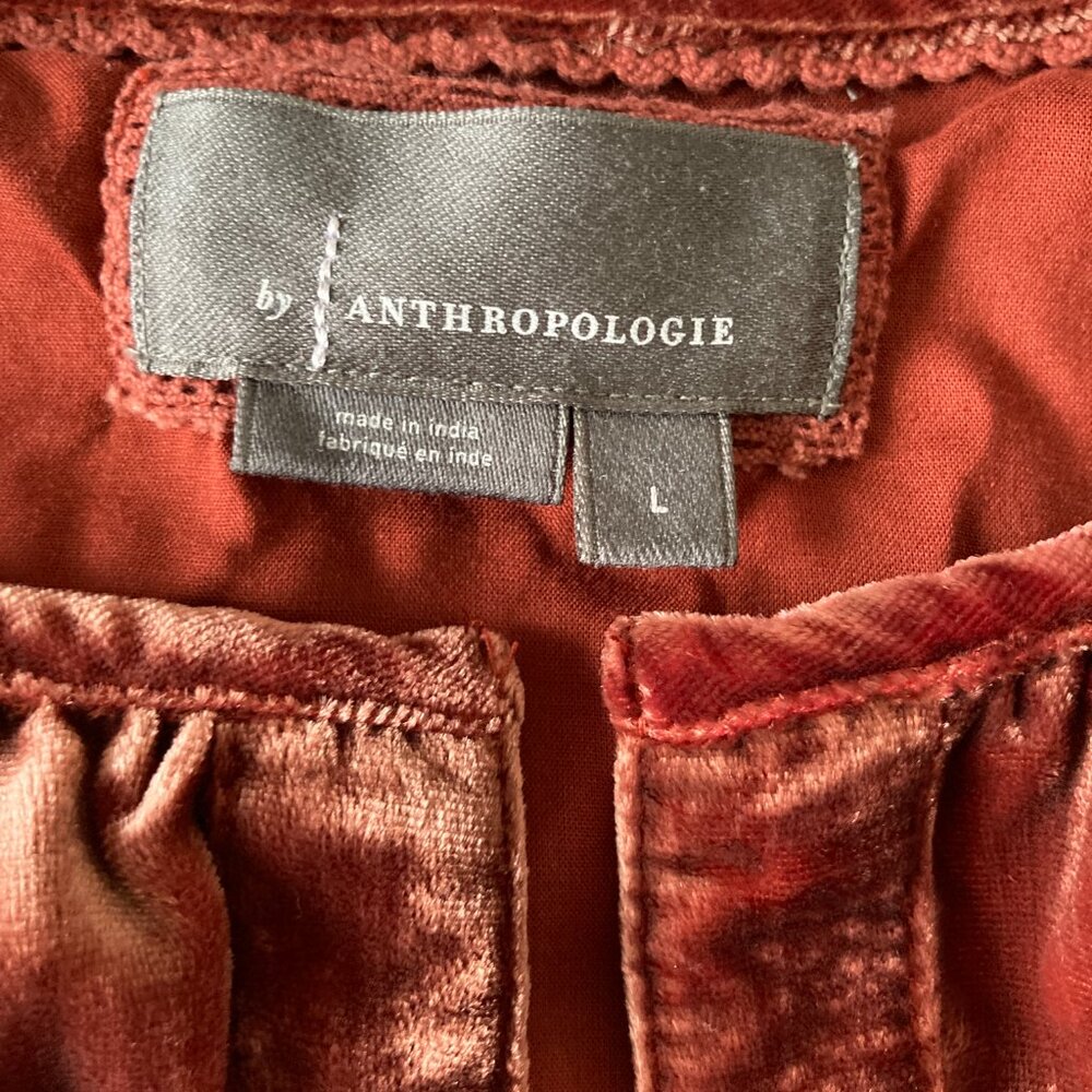 Rosy Velvet Somerset Dress, Anthropologie, great condition - Picture 2 of 10